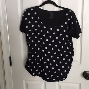 Ann Taylor top. Very flattering with jeans